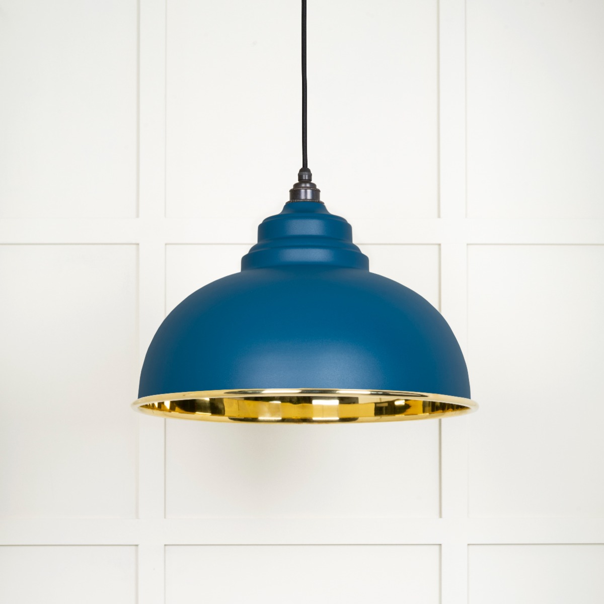 From The Anvil 49522U Smooth Brass Harborne Pendant in Upstream Smooth Brass