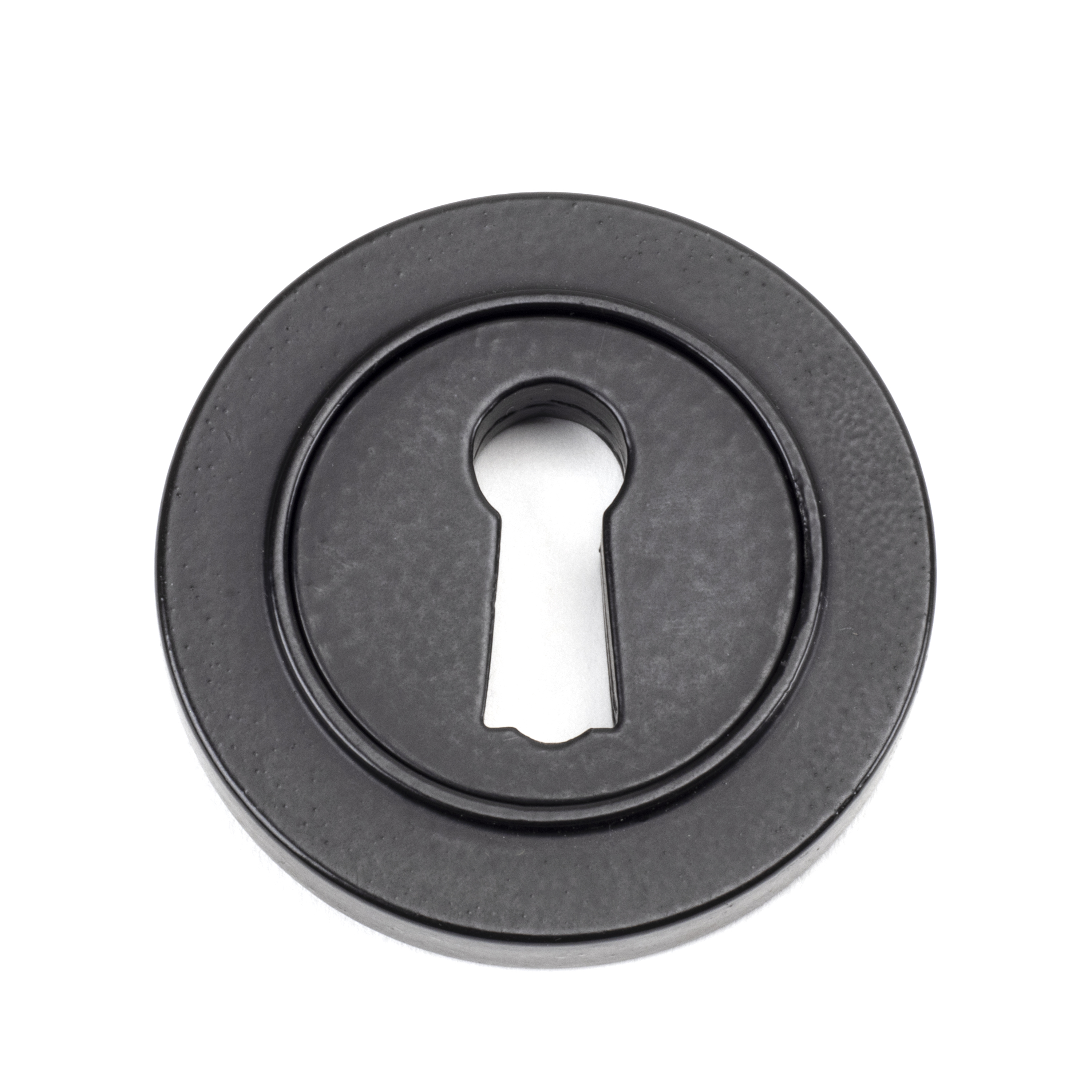 From The Anvil 49536 Matt Black Round Escutcheon (Plain Rose)