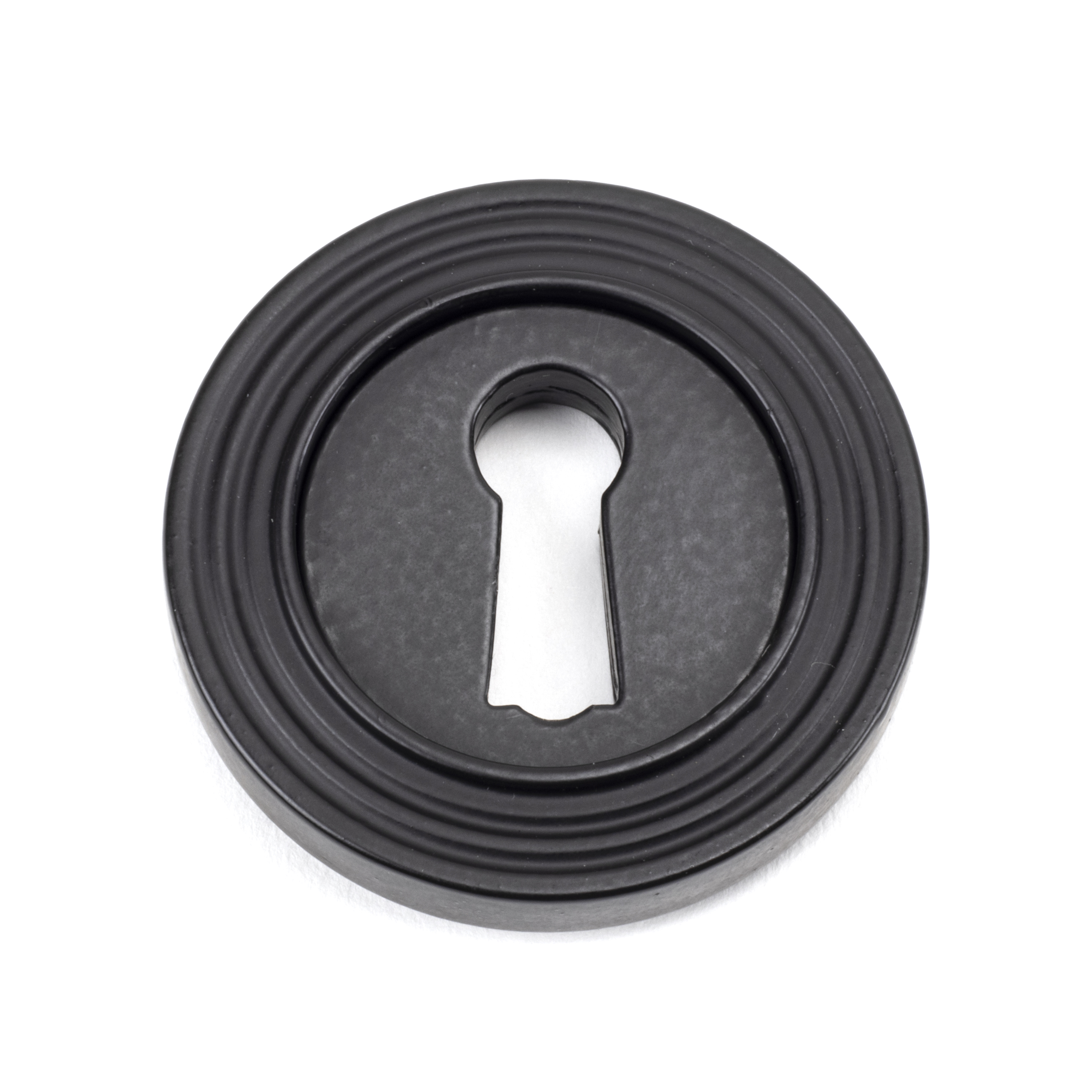 From The Anvil 49538 Matt Black Round Escutcheon (Beehive Rose)