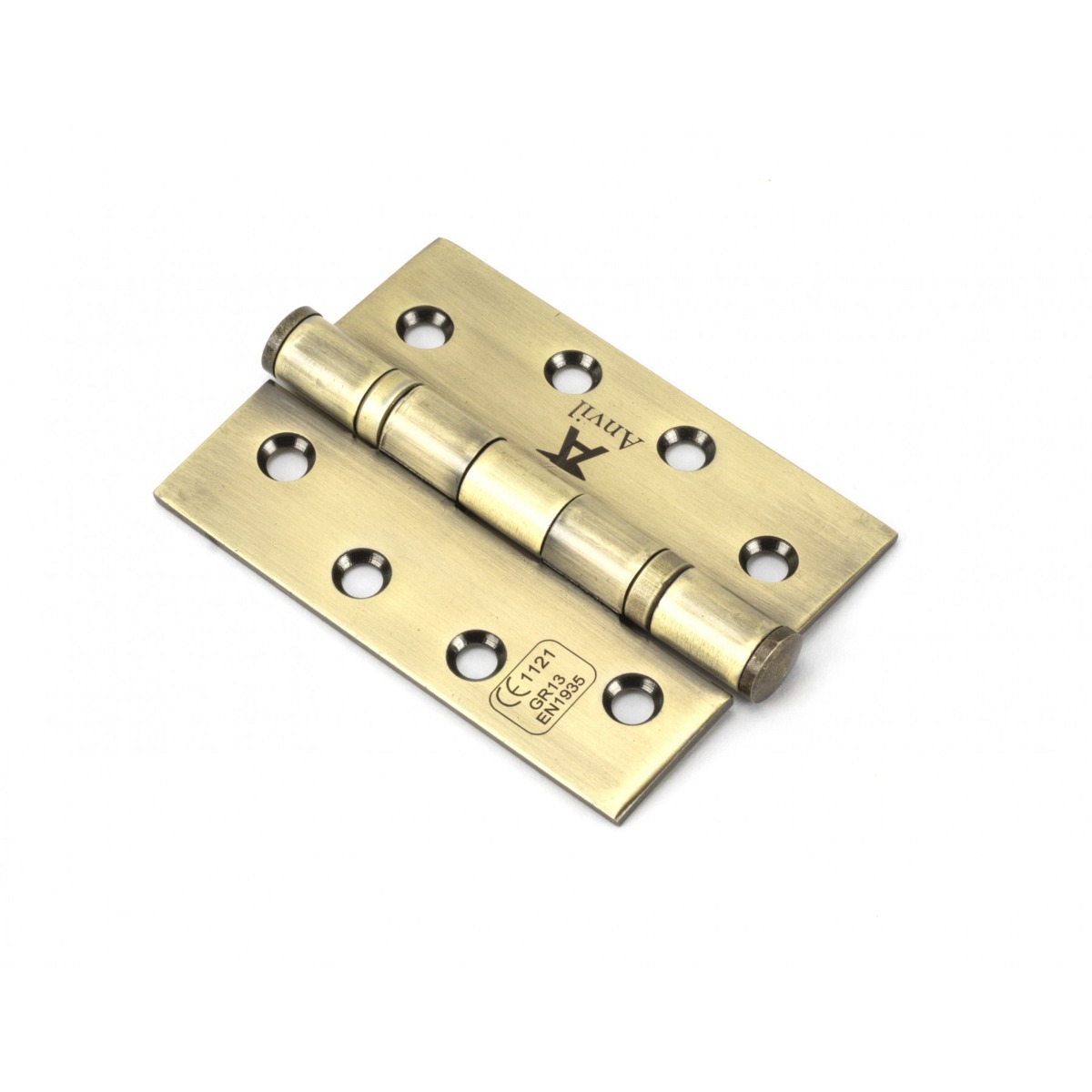 From The Anvil 49570 Aged Brass 4 Ball Bearing Butt Hinge pair ss Aged Brass