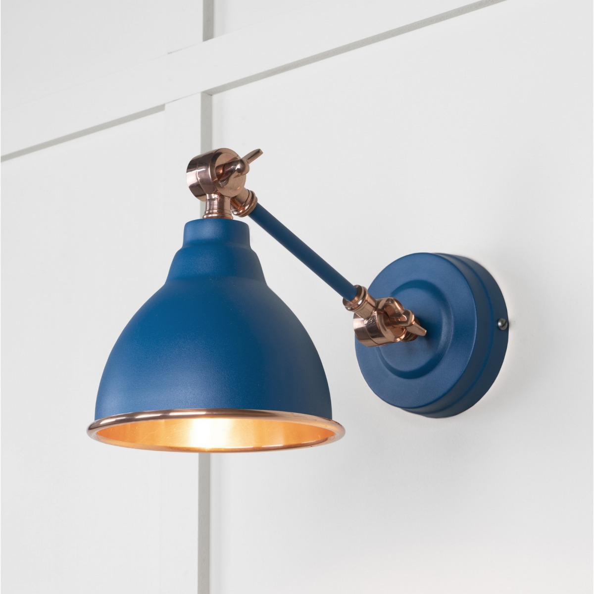 From the Anvil Smooth Copper Brindley Wall Light in Upstream 49714SU