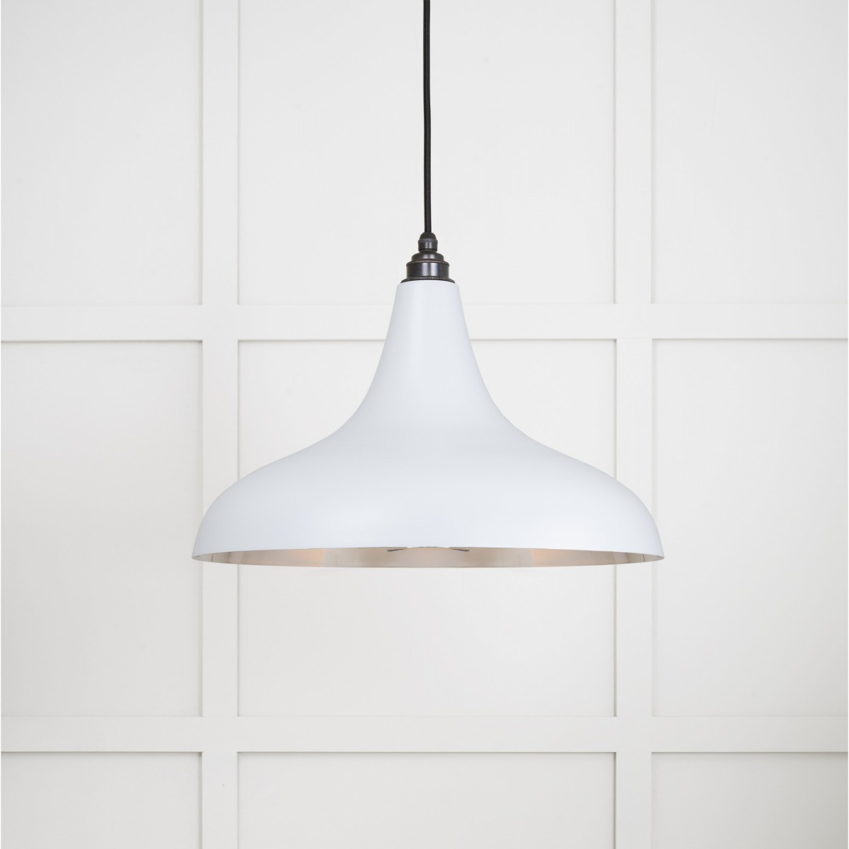 From the Anvil Smooth Nickel Frankley Pendant in Birch 49721SBI