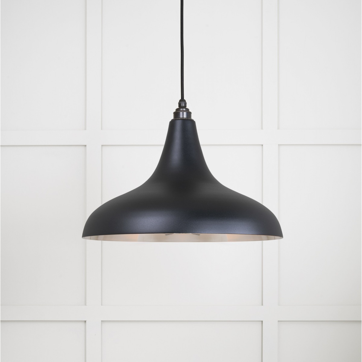 From the Anvil Smooth Nickel Frankley Pendant in Elan Black 49721SEB