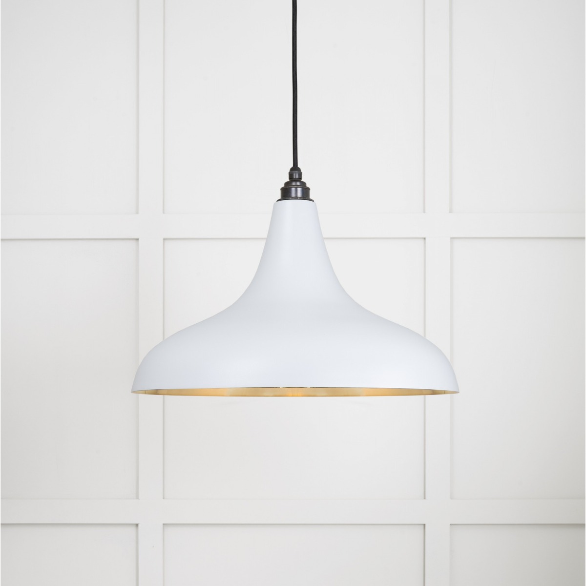 From the Anvil Smooth Brass Frankley Pendant in Birch 49722SBI