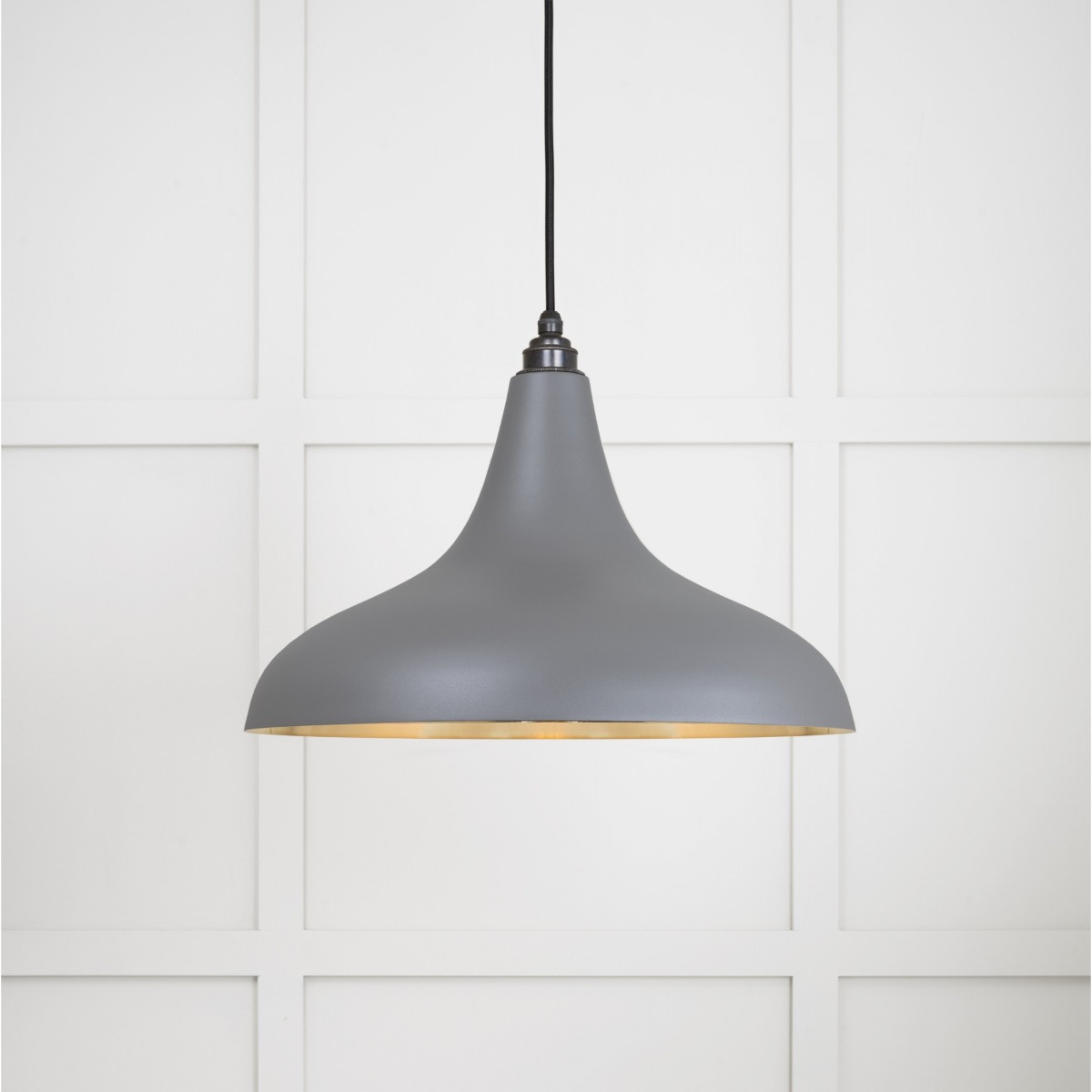 From the Anvil Smooth Brass Frankley Pendant in Bluff 49722SBL