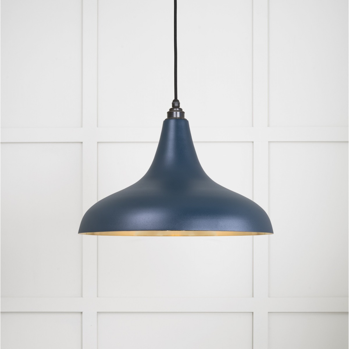 From the Anvil Smooth Brass Frankley Pendant in Dusk 49722SDU