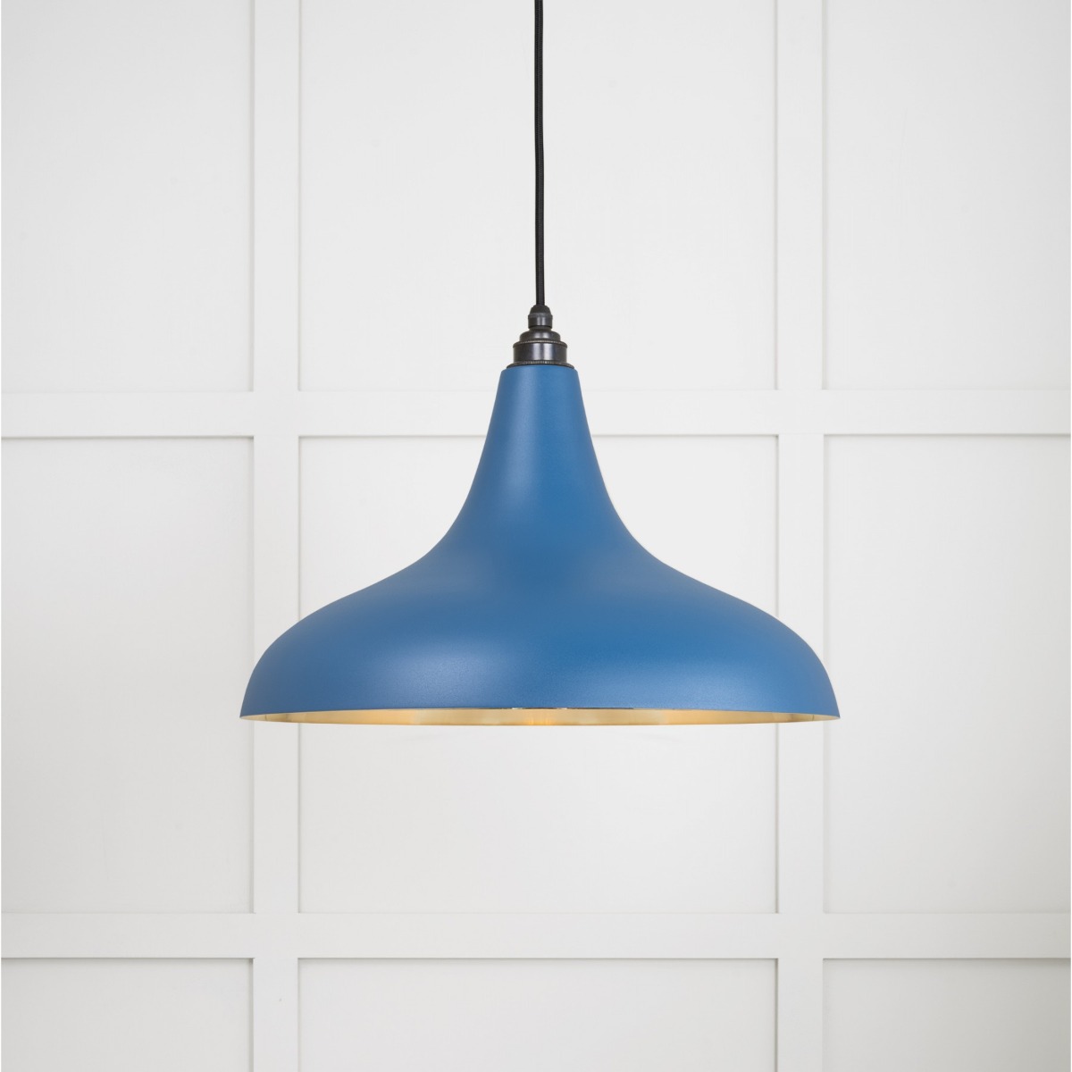 From the Anvil Smooth Brass Frankley Pendant in Upstream 49722SU