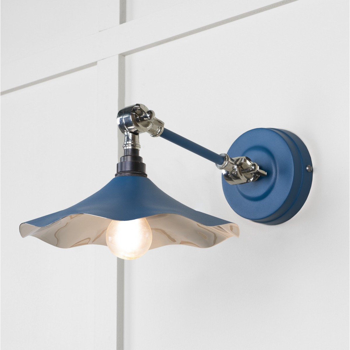 From the Anvil Smooth Nickel Flora Wall Light in Upstream 49724SU