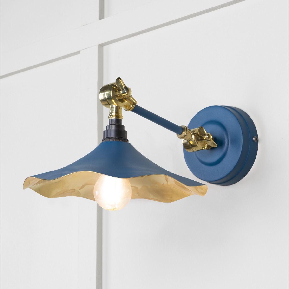 From the Anvil Smooth Brass Flora Wall Light in Upstream 49725SU