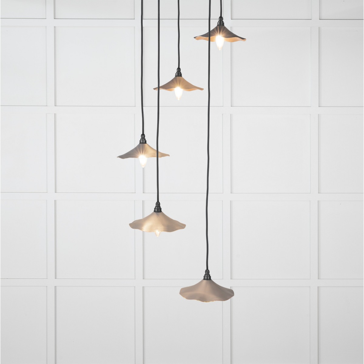 From the Anvil Smooth Copper Flora Cluster Pendant in Bluff 49726SBL