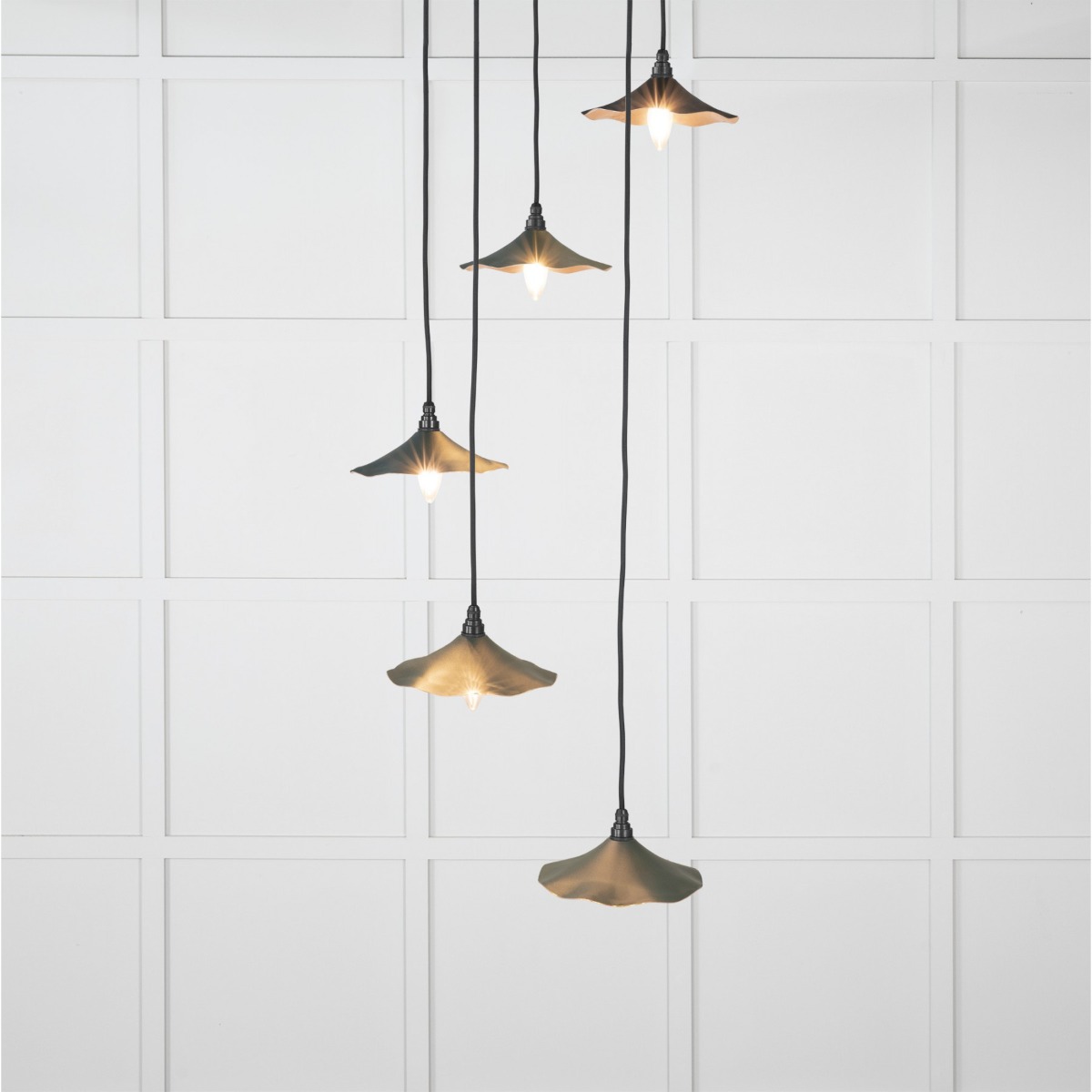 From the Anvil Smooth Copper Flora Cluster Pendant in Dingle 49726SDI