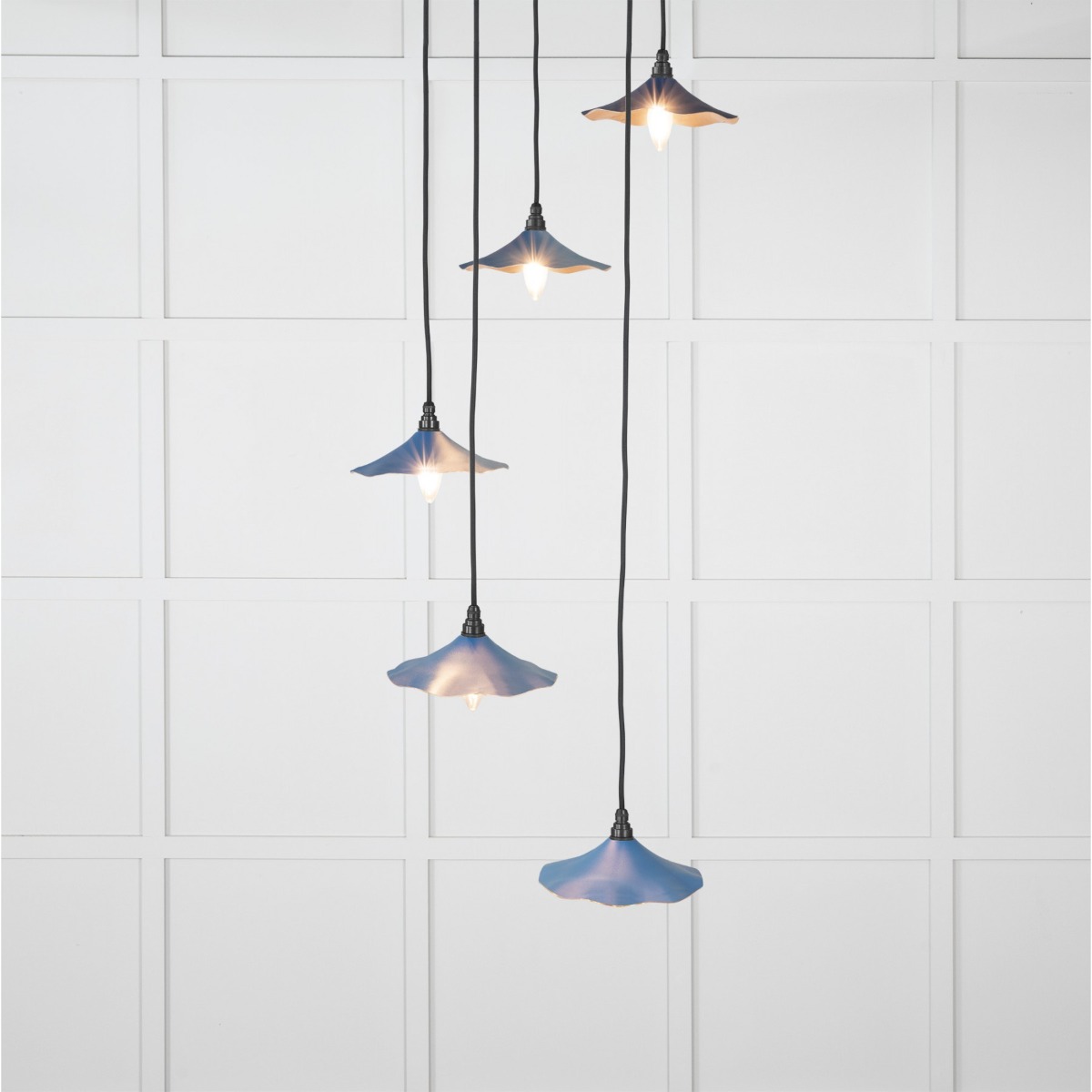 From the Anvil Smooth Copper Flora Cluster Pendant in Upstream 49726SU
