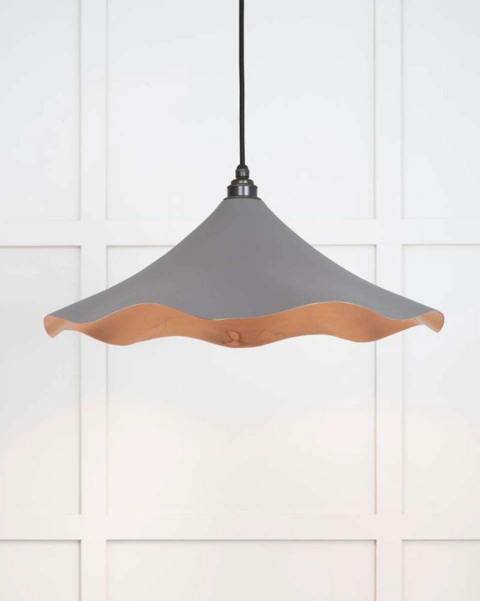 From the Anvil Smooth Copper Flora Pendant in Bluff 49729SBL