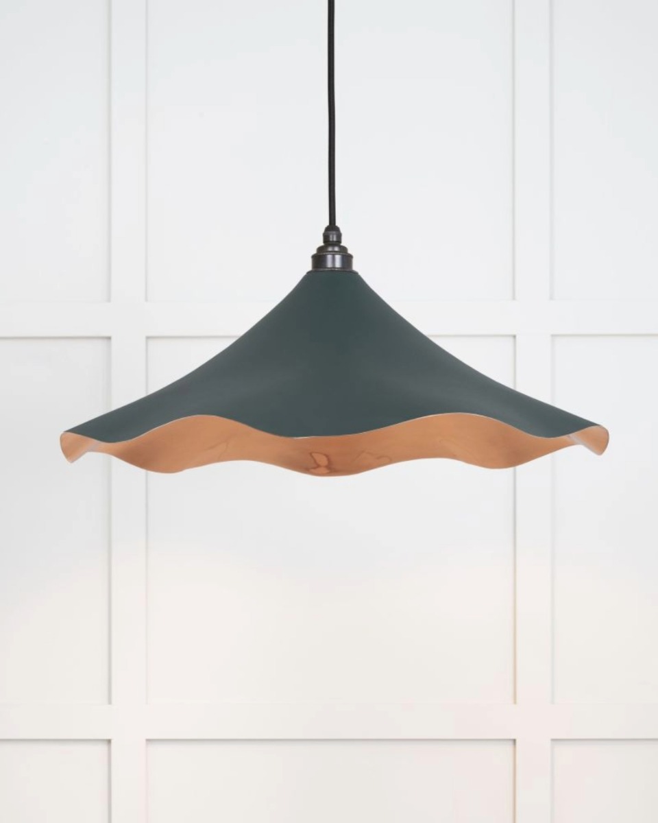 From the Anvil Smooth Copper Flora Pendant in Dingle 49729SDI
