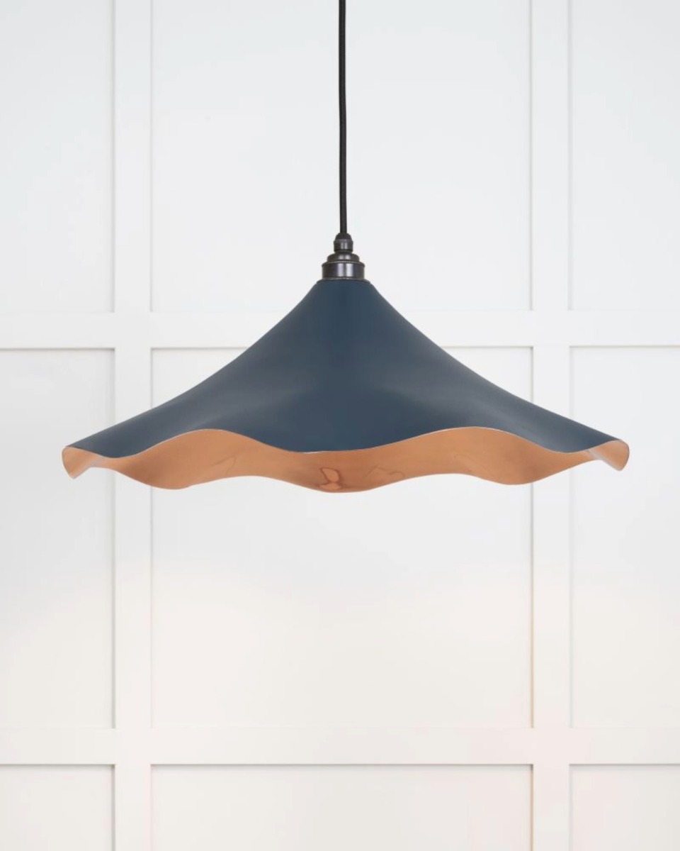 From the Anvil Smooth Copper Flora Pendant in Dusk 49729SDU