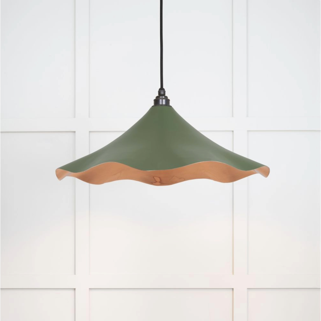 From the Anvil Smooth Copper Flora Pendant in Heath 49729SH
