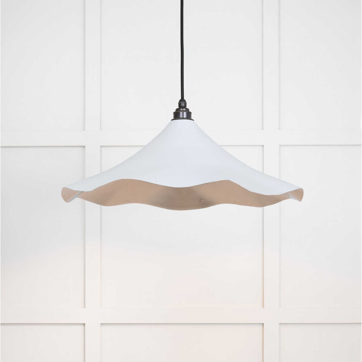 From the Anvil Smooth Nickel Flora Pendant in Birch 49730SBI