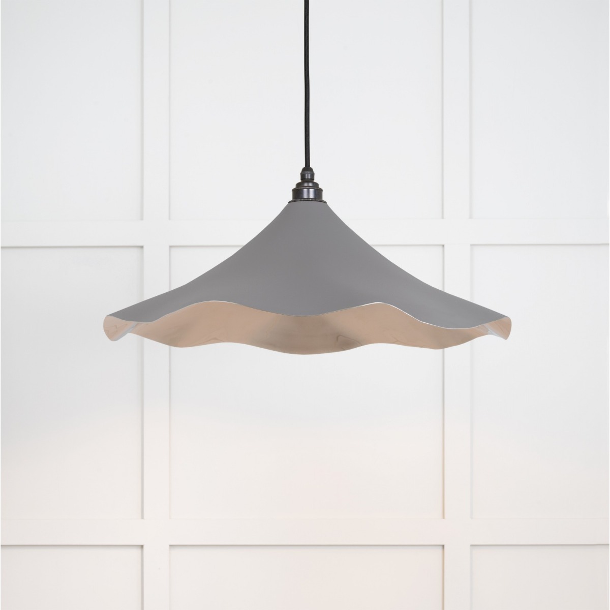 From the Anvil Smooth Nickel Flora Pendant in Bluff 49730SBL