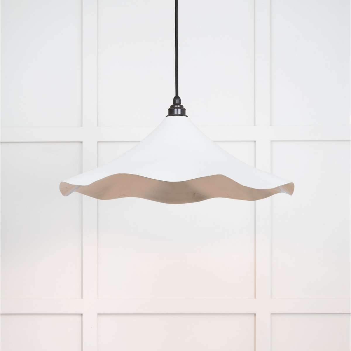 From the Anvil Smooth Nickel Flora Pendant in Flock 49730SF