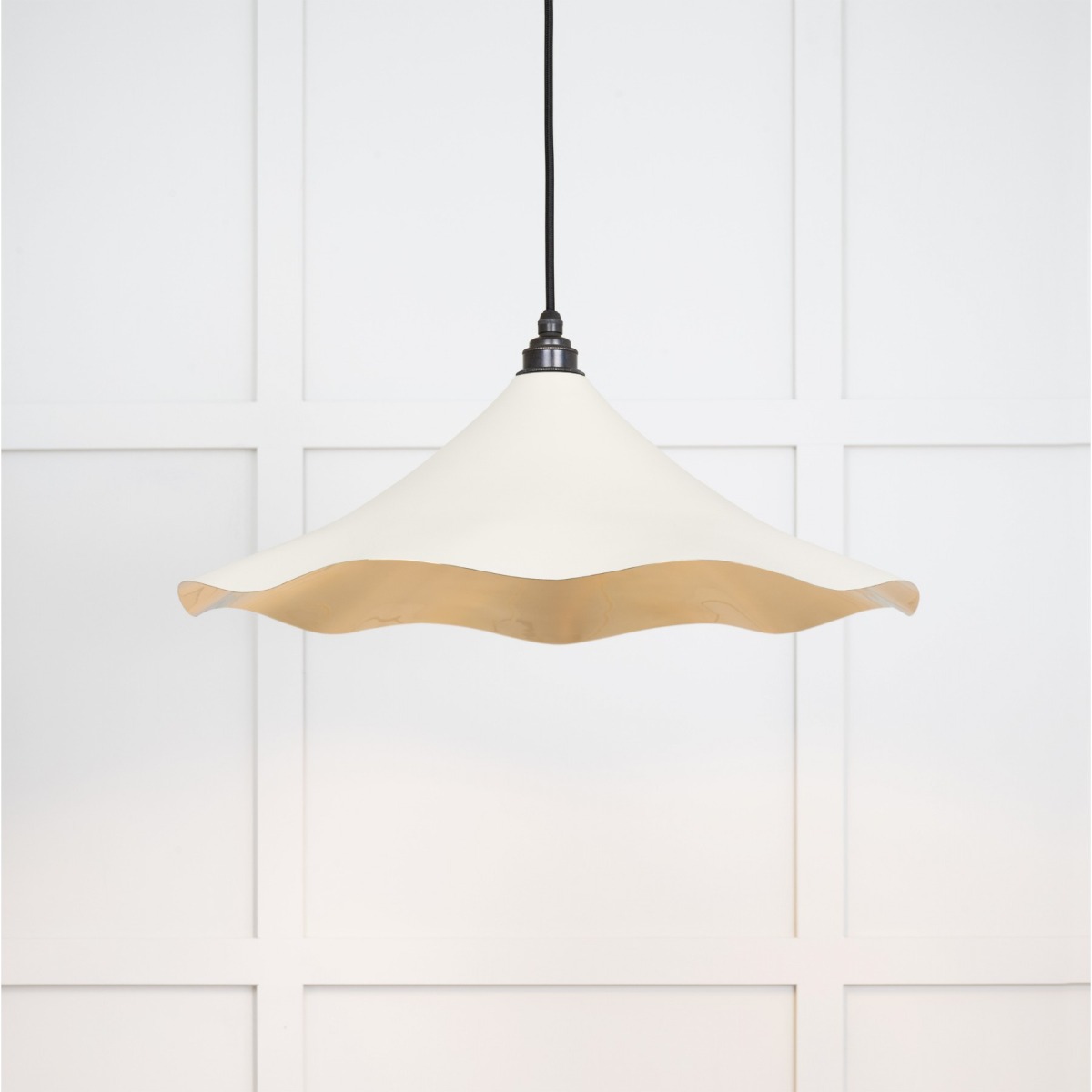 From the Anvil Smooth Brass Flora Pendant in Teasel 49731STE