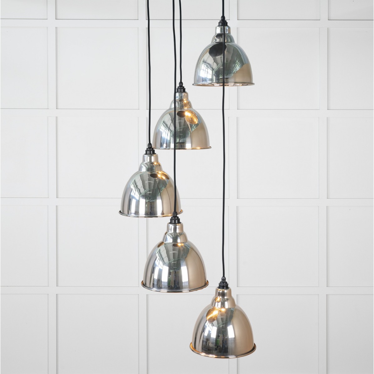 From the Anvil Smooth Nickel Brindley Cluster Pendant 49737
