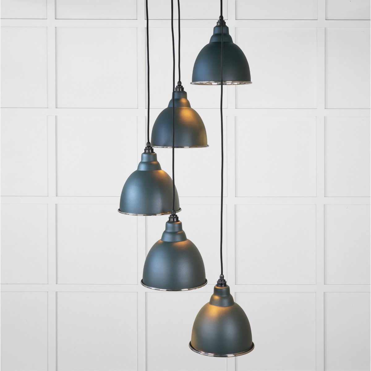 From the Anvil Smooth Nickel Brindley Cluster Pendant in Dingle 49737SDI