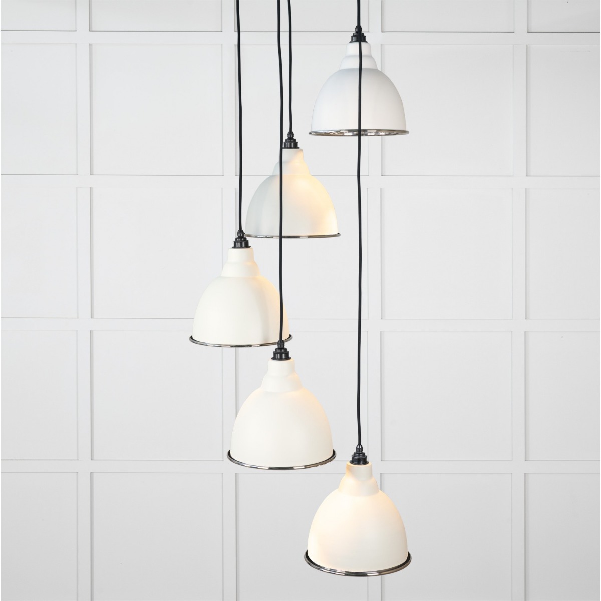 From the Anvil Smooth Nickel Brindley Cluster Pendant in Teasel 49737STE