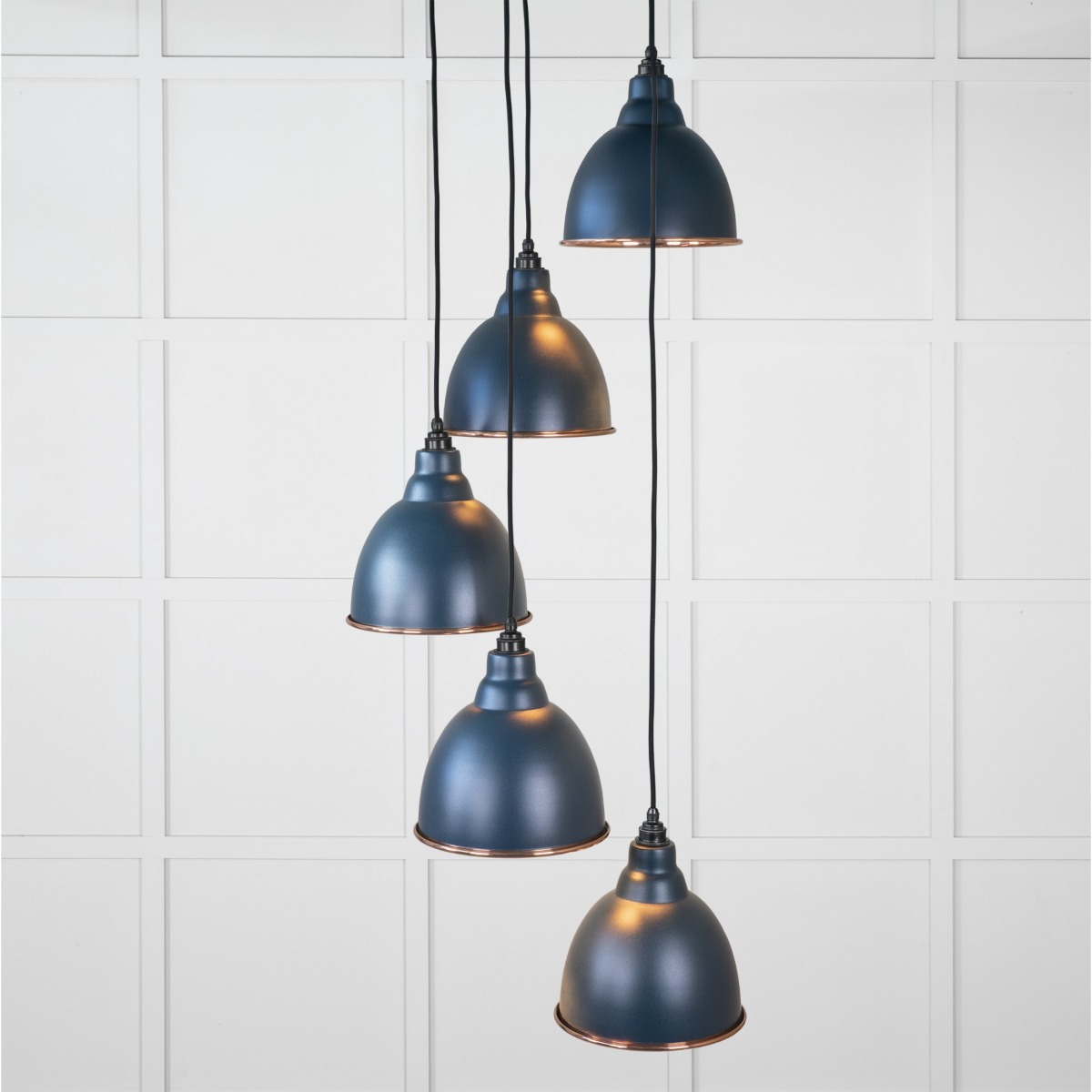 From the Anvil Hammered Copper Brindley Cluster Pendant in Dusk 49739SDU