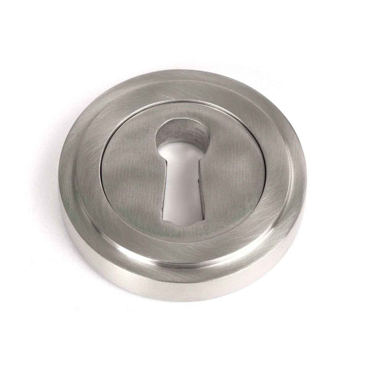 From The Anvil 49865 Satin Marine SS (316) Round Escutcheon (Art Deco) Satin Marine SS (316)
