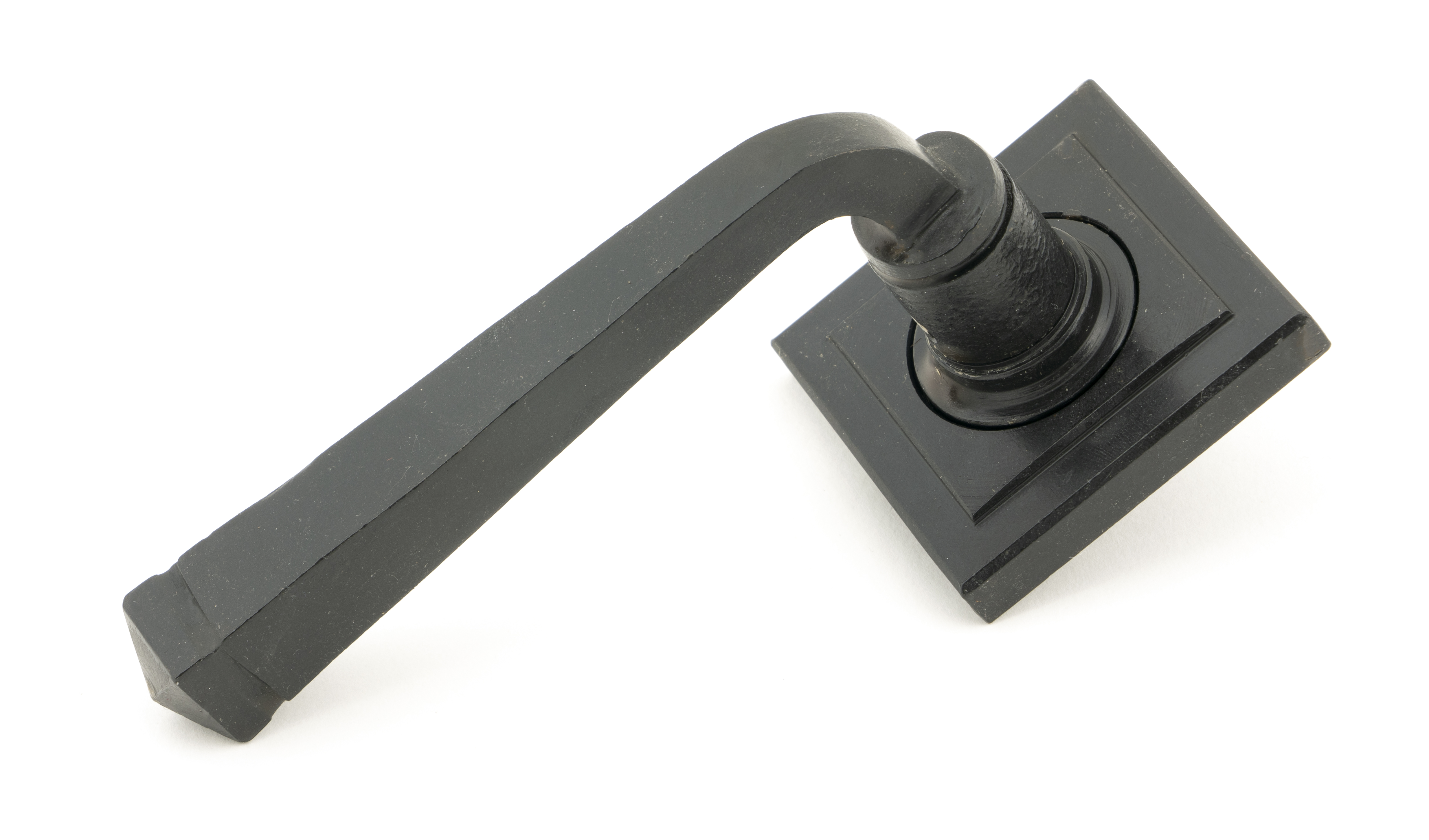From The Anvil 49964 External Beeswax Avon Round Lever on Rose Set (Square Rose) - Unsprung
