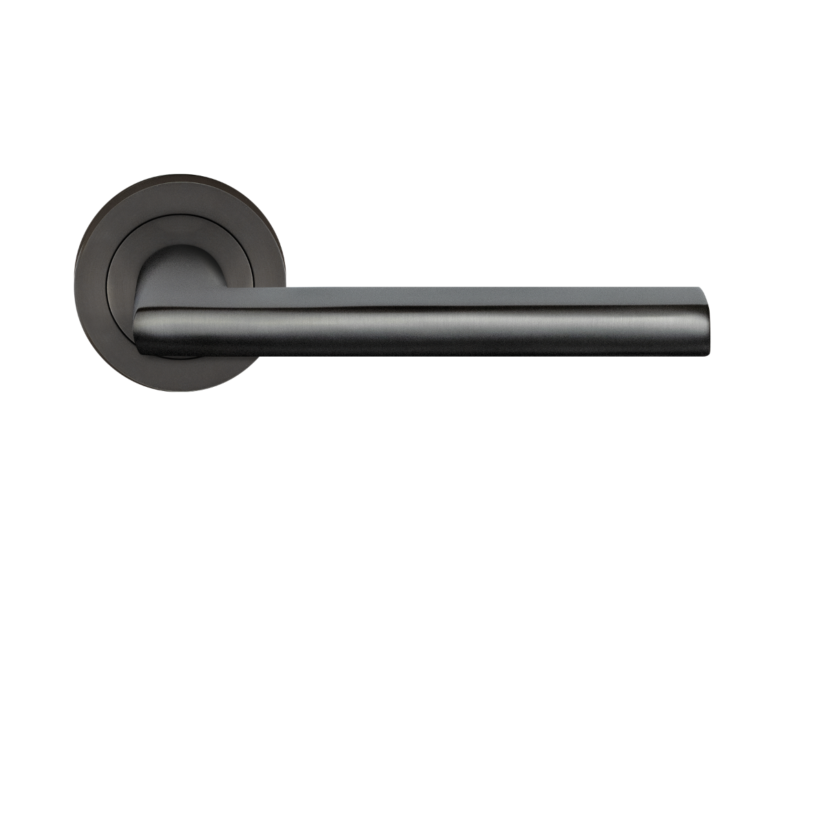 Karcher Design ER54 Montana Door Handle on Round rose in titan grey,