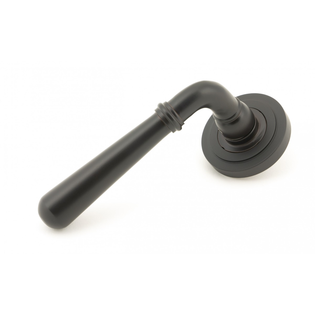 From The Anvil 50030 Aged Bronze Newbury Lever on Rose Set (Art Deco) - Unsprung Aged Bronze
