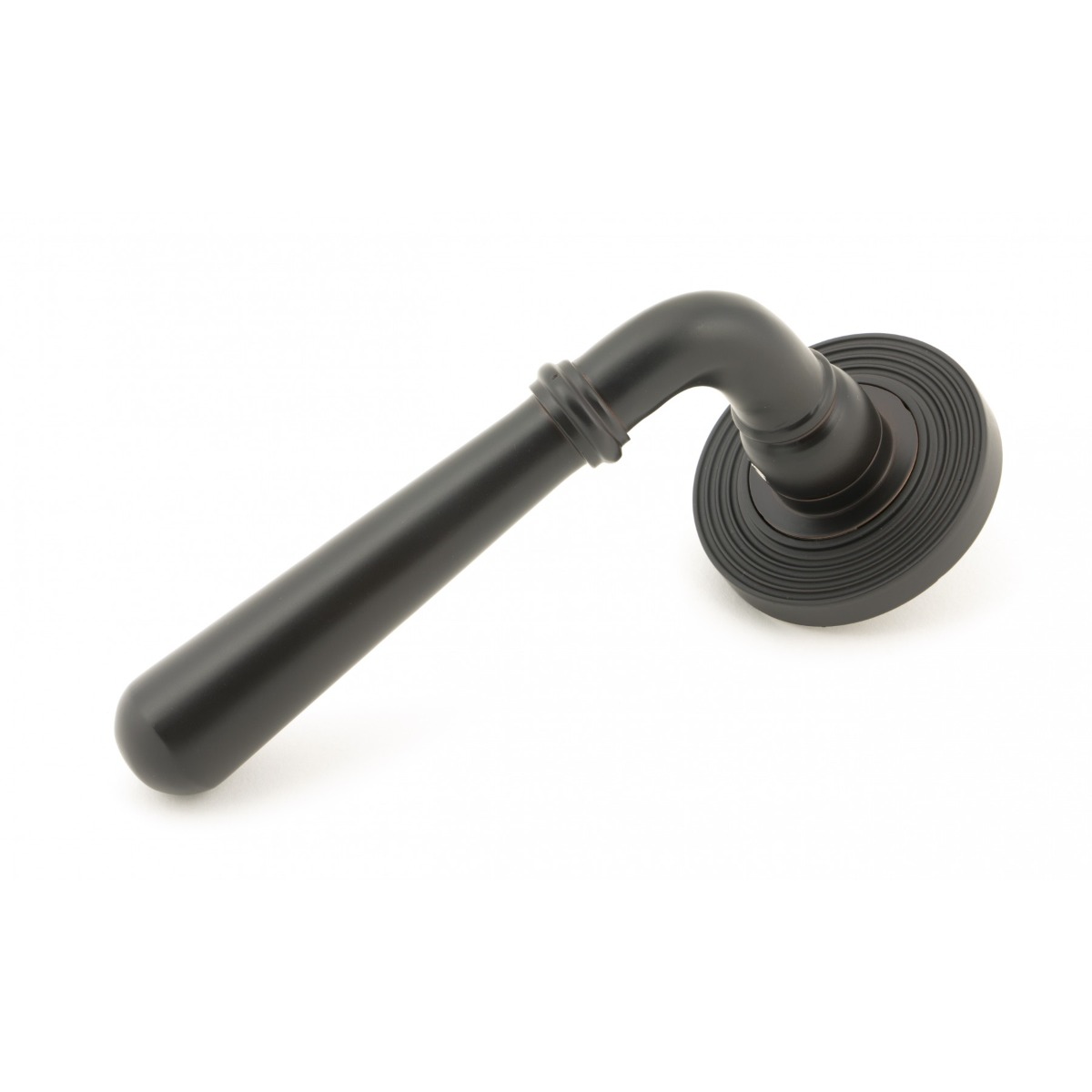From The Anvil 50031 Aged Bronze Newbury Lever on Rose Set (Beehive) - Unsprung Aged Bronze