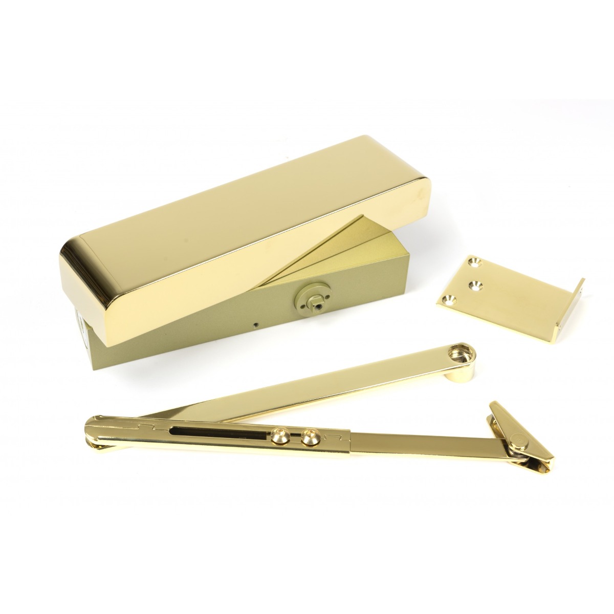 From The Anvil 50108 Polished Brass Size 25 Door Closer  Cover Polished Brass