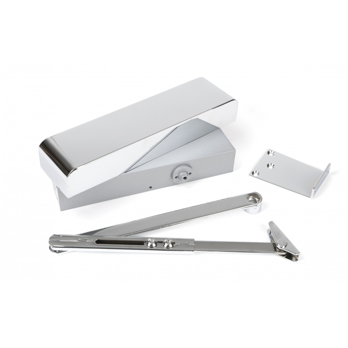 From The Anvil 50110 Polished Chrome Size 2-5 Door Closer & Cover Polished Chrome
