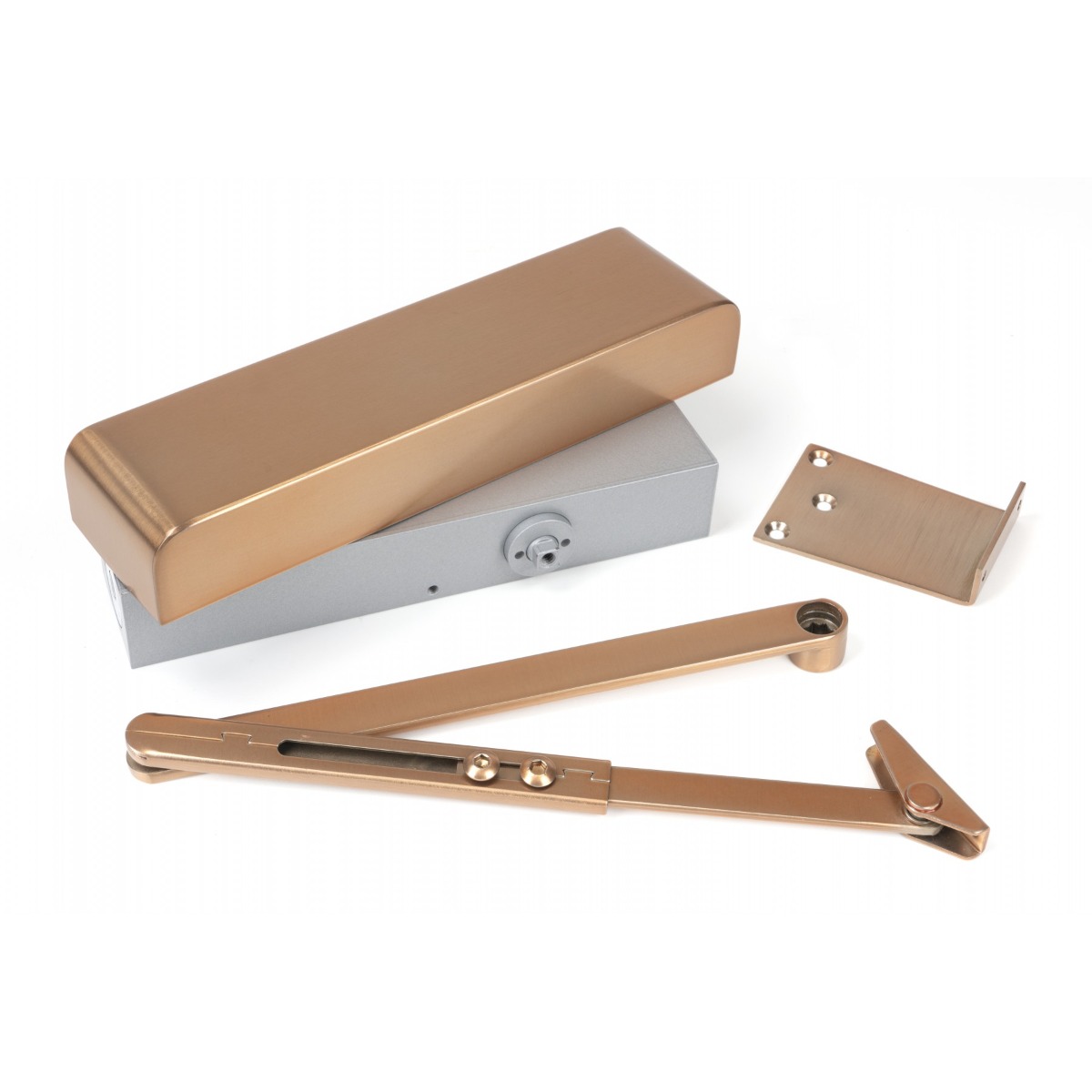 From The Anvil 50112 Polished Bronze Size 2-5 Door Closer & Cover Polished Bronze
