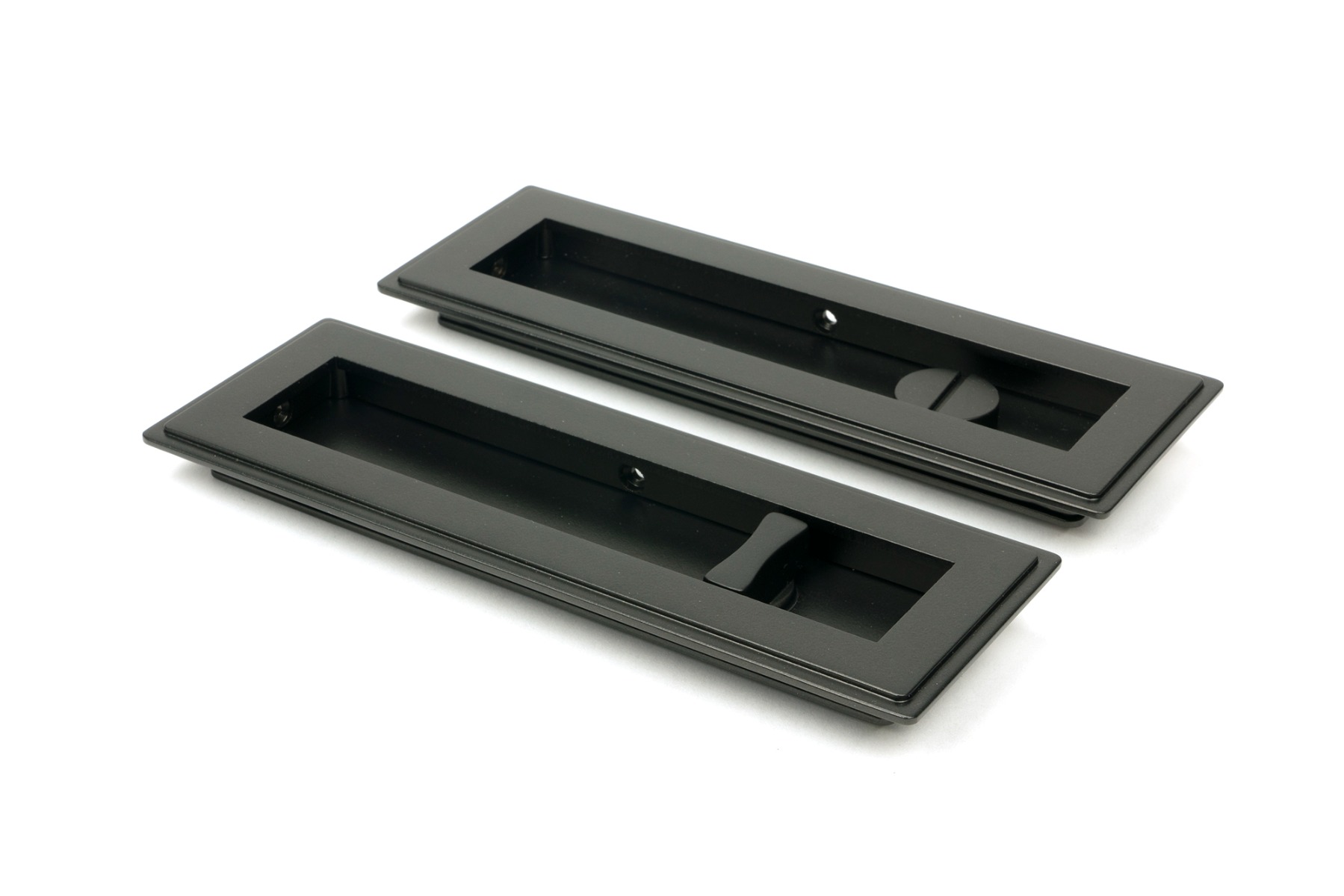 From The Anvil 50120 Aged Bronze 175mm Art Deco Rectangular Pull - Privacy Set Aged Bronze