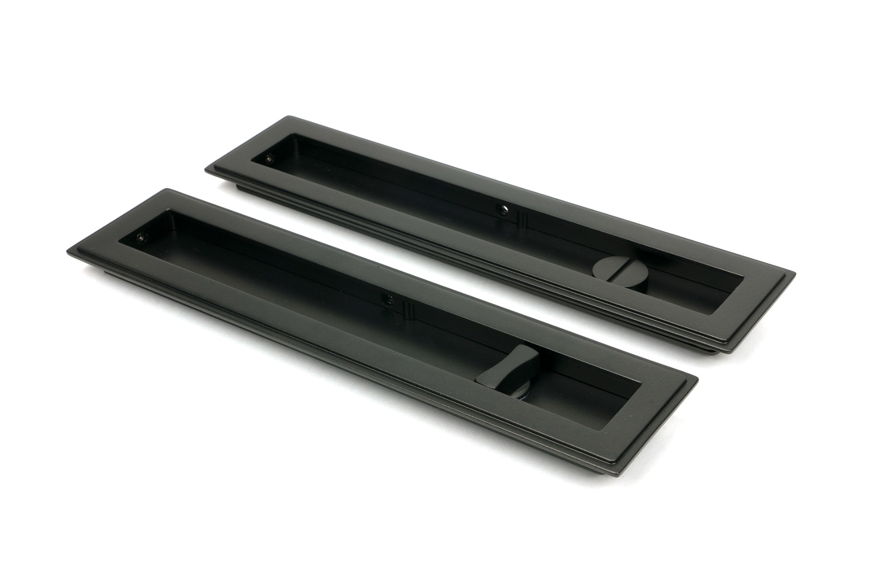 From The Anvil 50121 Aged Bronze 250mm Art Deco Rectangular Pull - Privacy Set Aged Bronze
