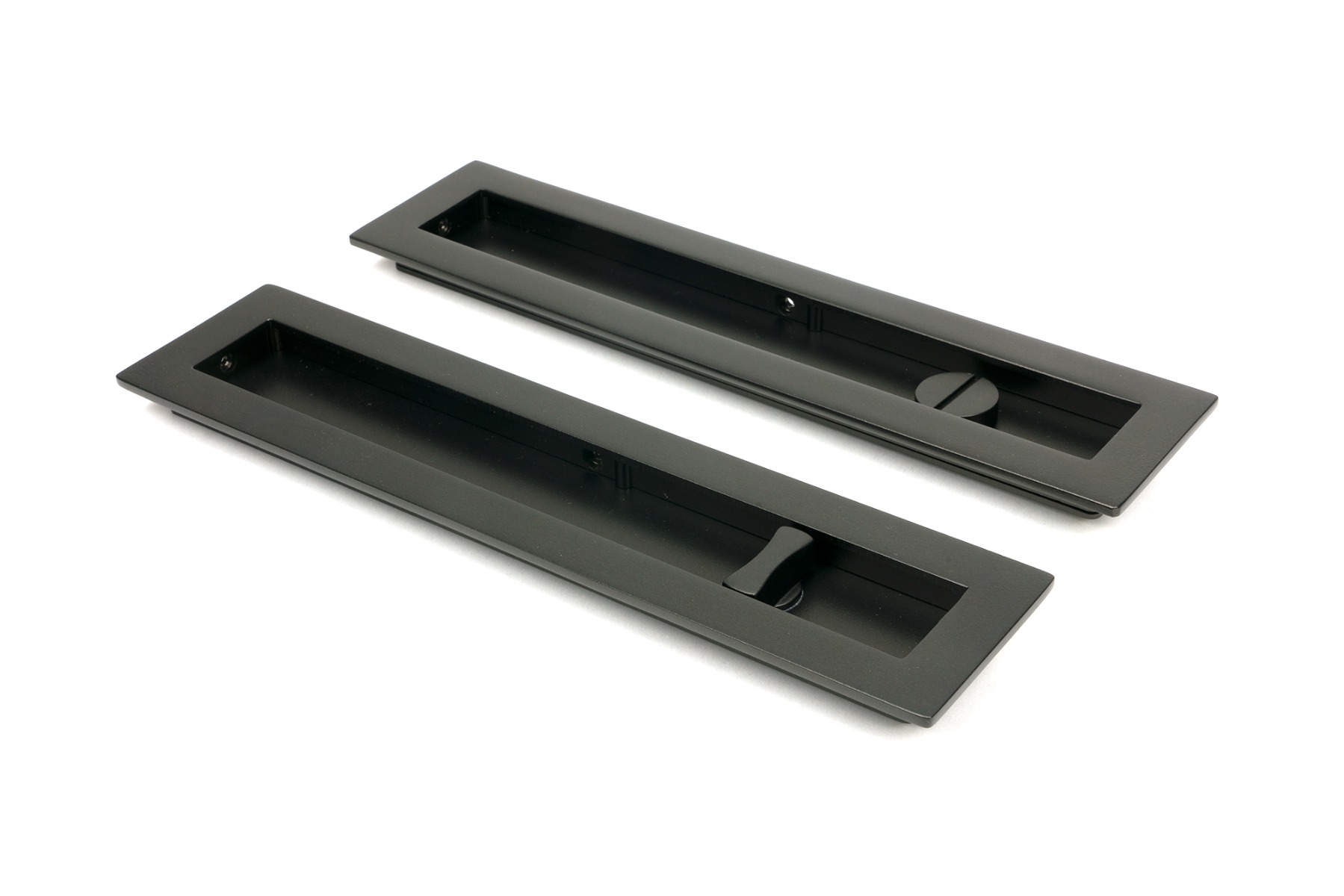 From The Anvil 50123 Aged Bronze 250mm Plain Rectangular Pull - Privacy Set Aged Bronze