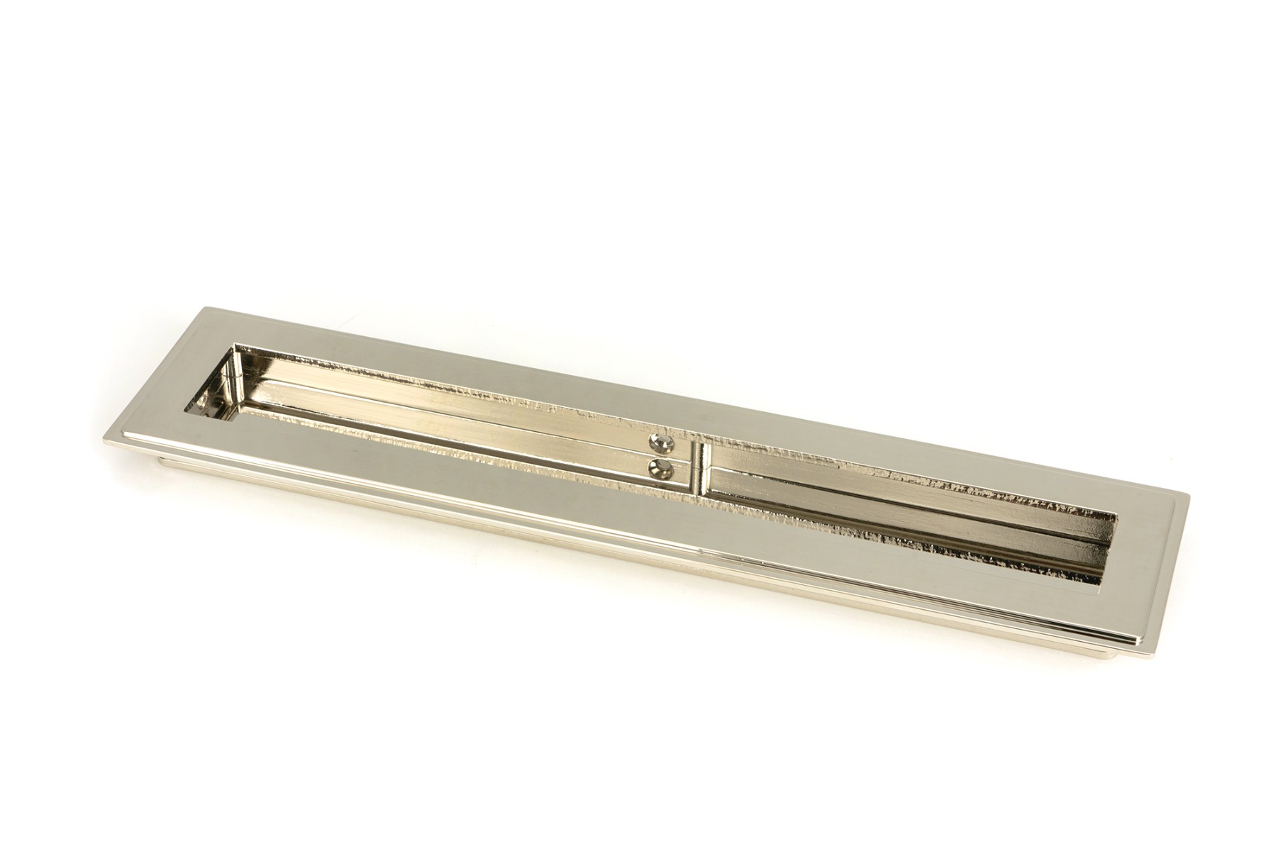From The Anvil 50153 Polished Nickel 250mm Art Deco Rectangular Pull Polished Nickel