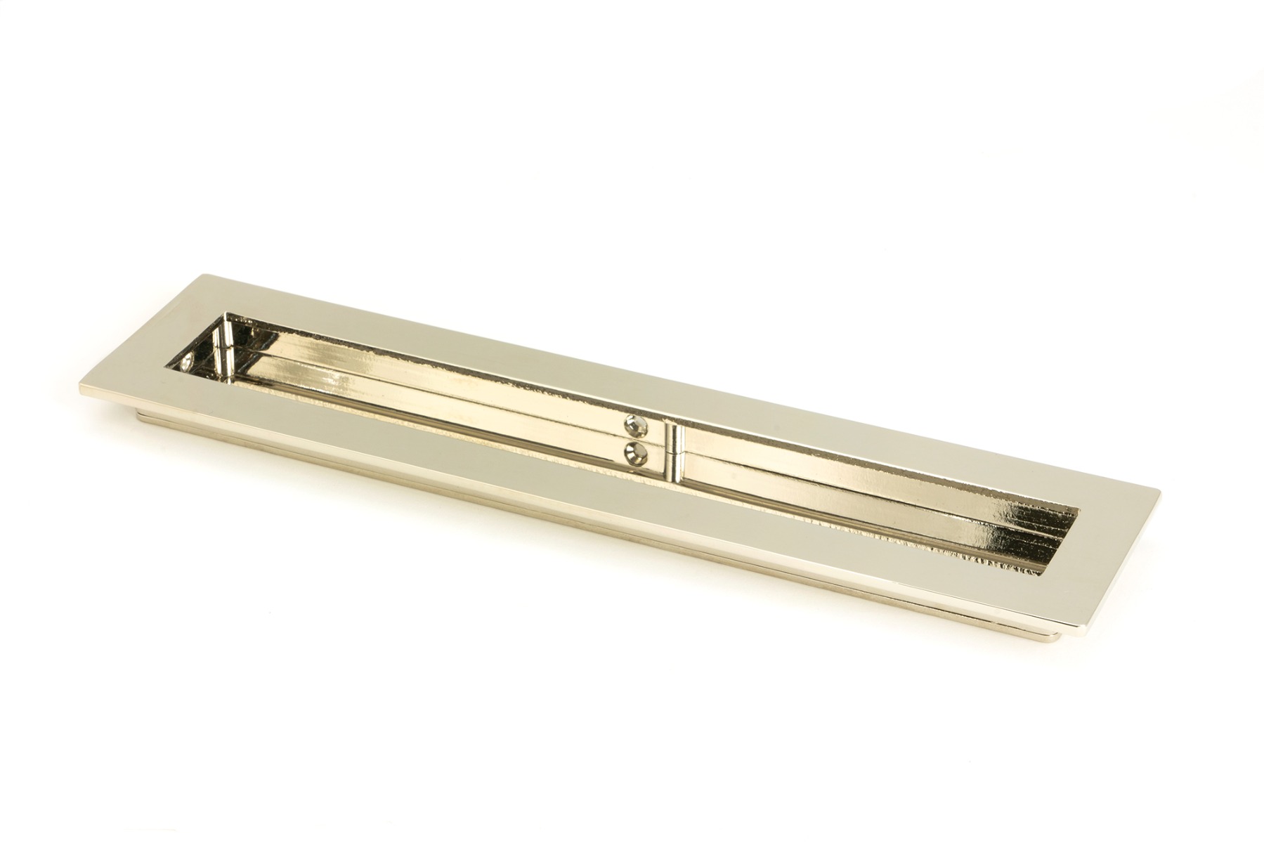 From The Anvil 50155 Polished Nickel 250mm Plain Rectangular Pull Polished Nickel