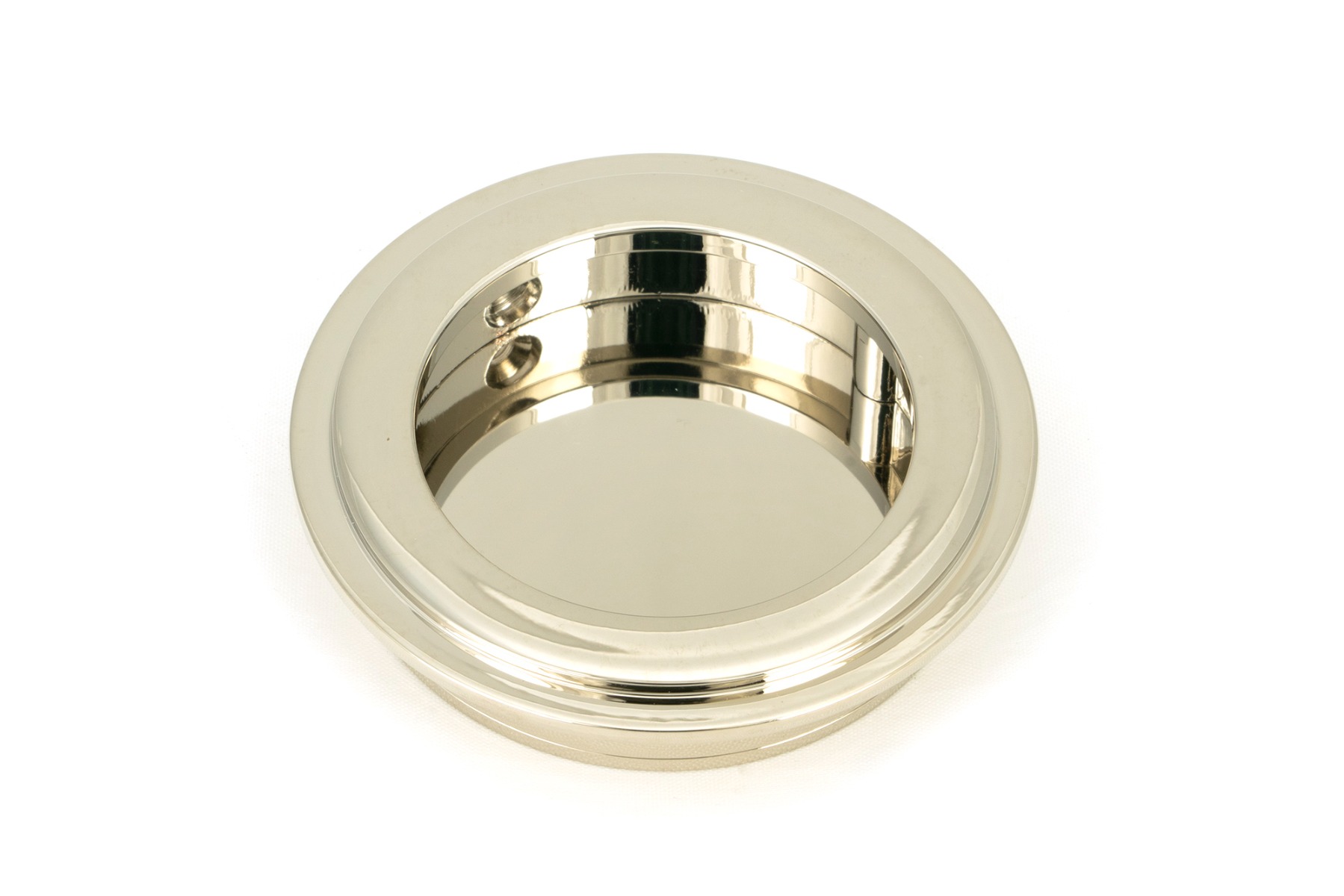 From The Anvil 50160 Polished Nickel 60mm Art Deco Round Pull Polished Nickel
