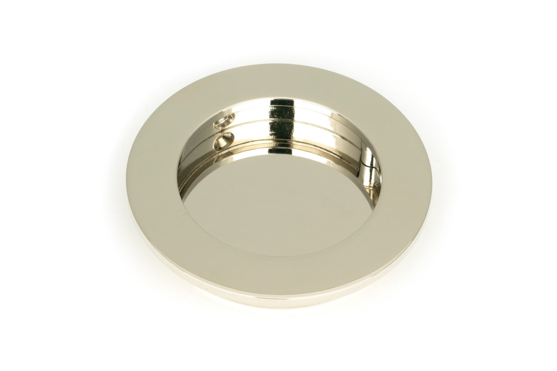 From The Anvil 50163 Polished Nickel 75mm Plain Round Pull Polished Nickel