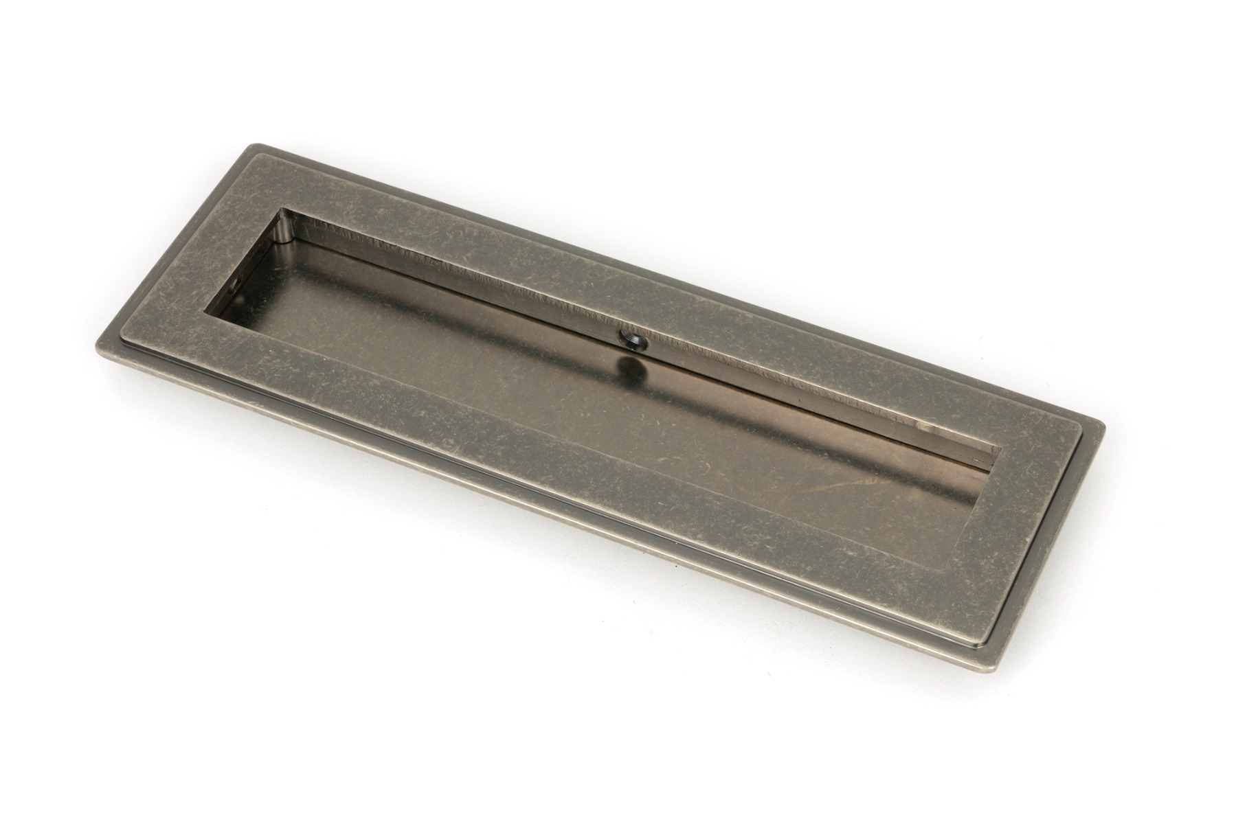 From The Anvil 50170 Pewter 175mm Art Deco Rectangular Pull Pewter Patina