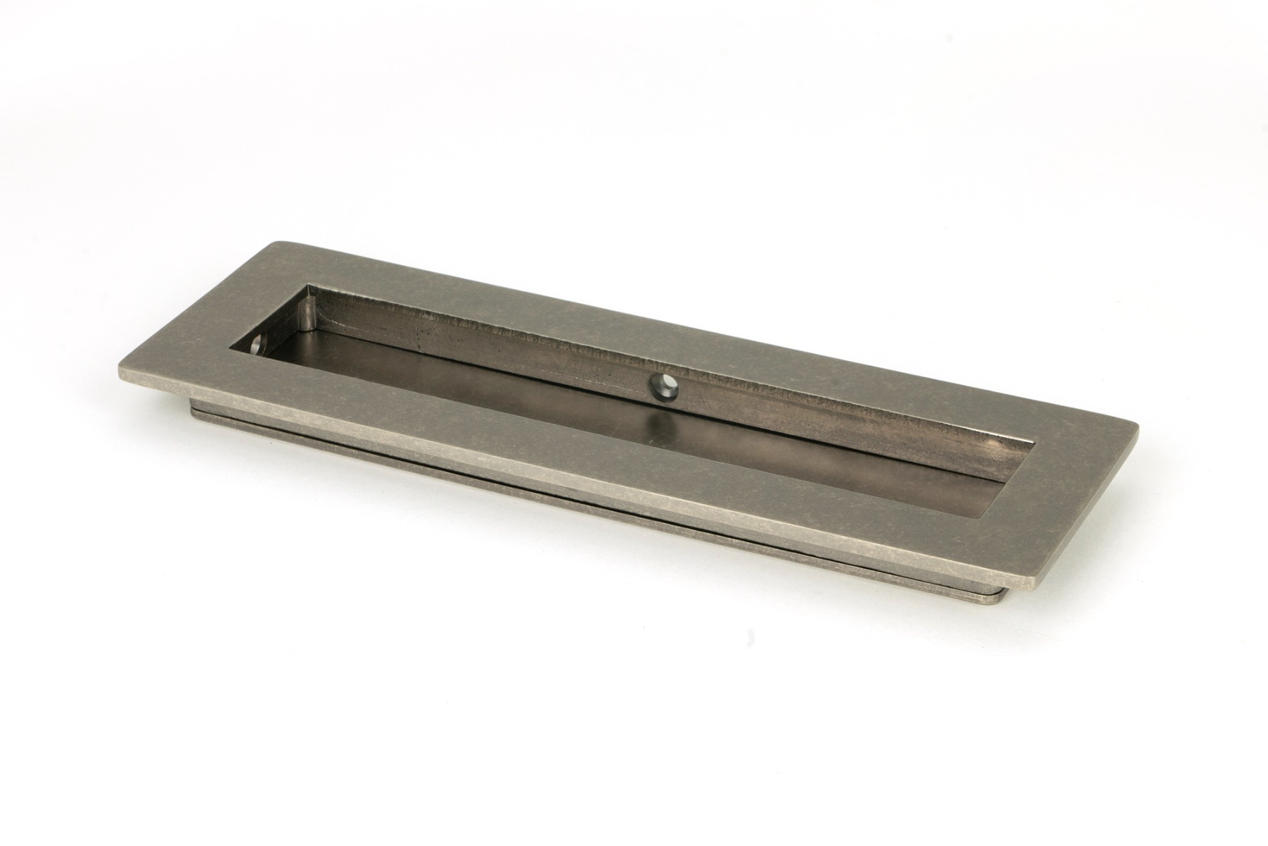 From The Anvil 50172 Pewter 175mm Plain Rectangular Pull Pewter Patina