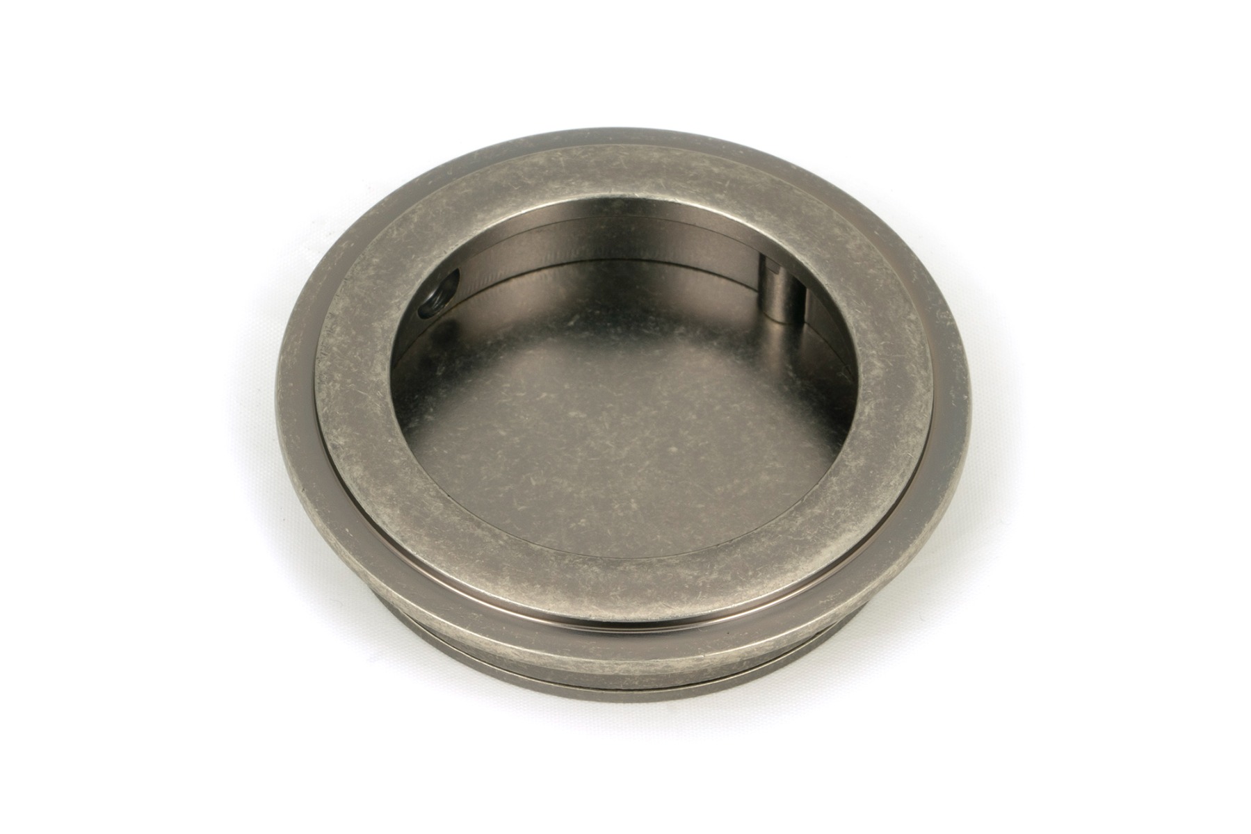 From The Anvil 50178 Pewter 60mm Art Deco Round Pull Pewter Patina