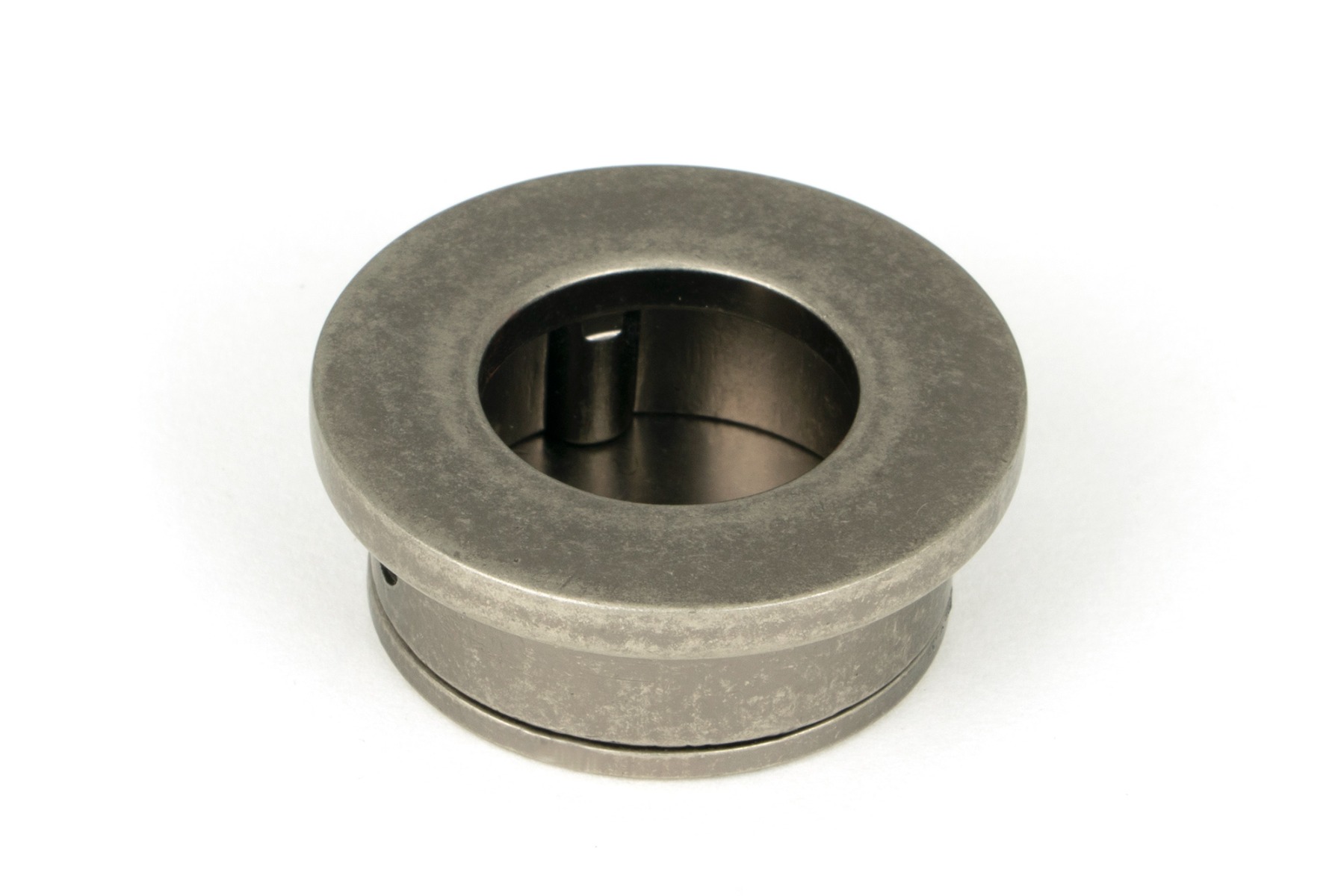 From The Anvil 50187 Pewter 34mm Round Finger Edge Pull Pewter Patina