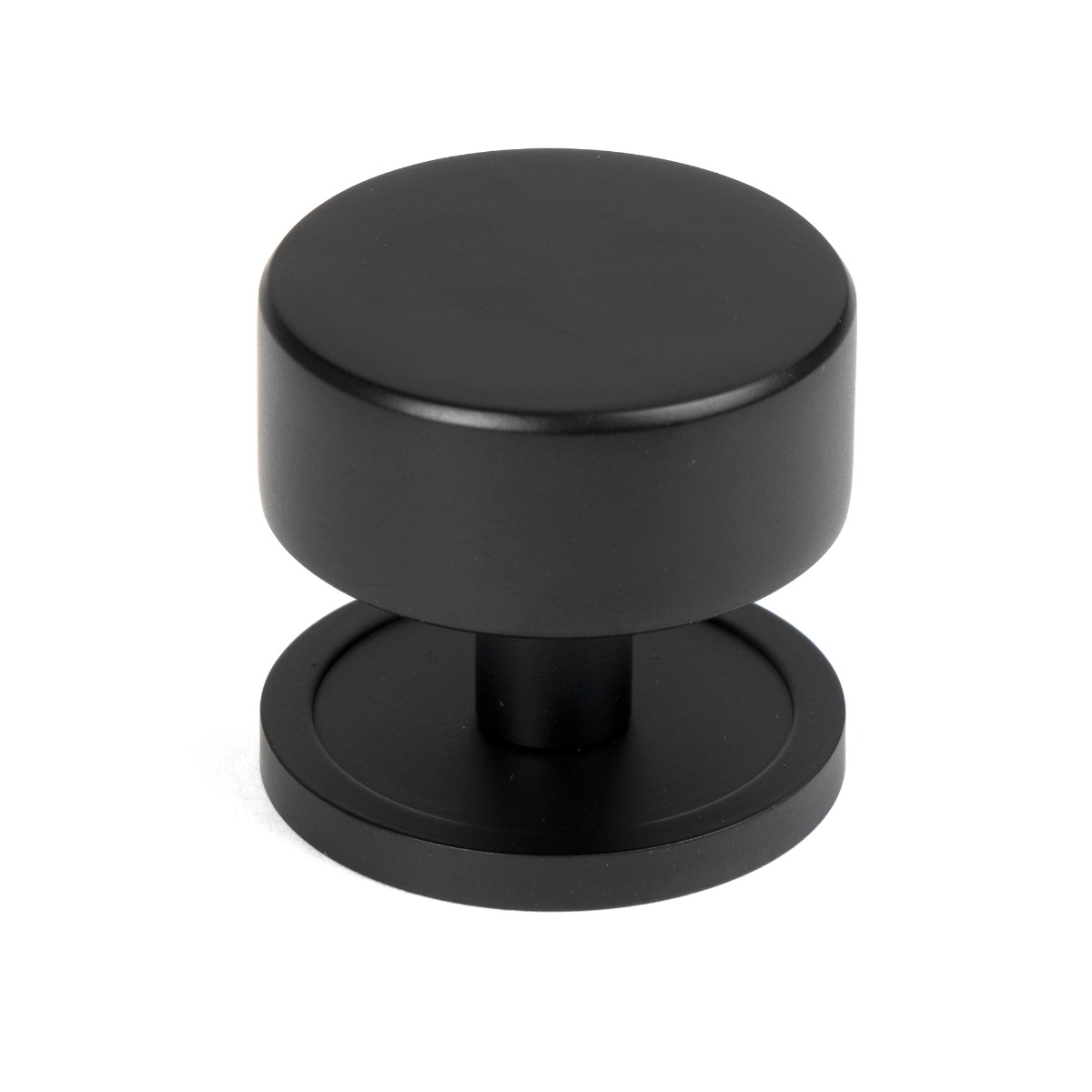From The Anvil 50343 Matt Black Kelso Cabinet Knob - 38mm (Plain) Matt Black