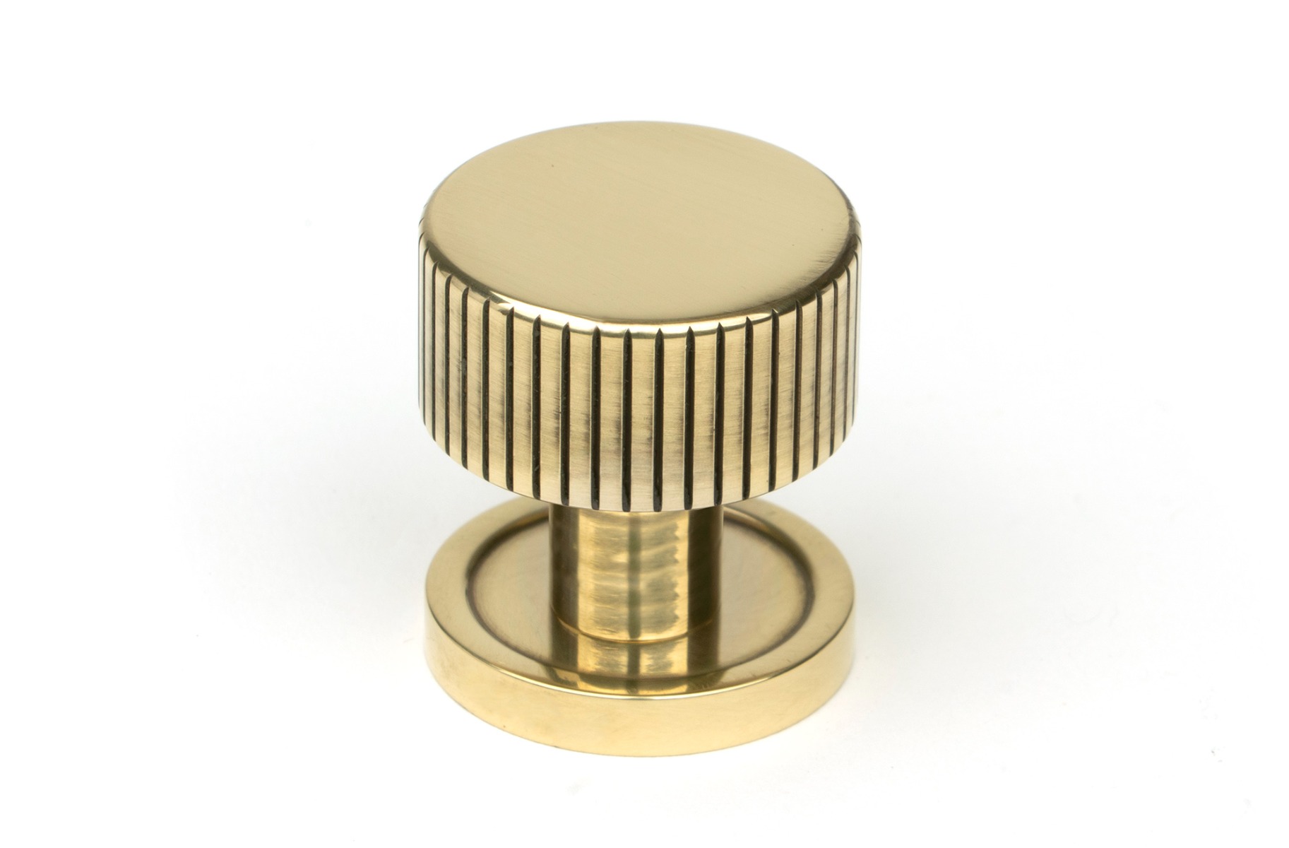 From The Anvil 50377 Aged Brass Judd Cabinet Knob - 25mm (Plain) Aged Brass