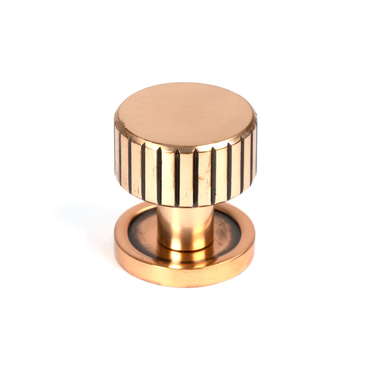 From The Anvil 50472 Polished Bronze Judd Cabinet Knob - 25mm (Plain) Polished Bronze